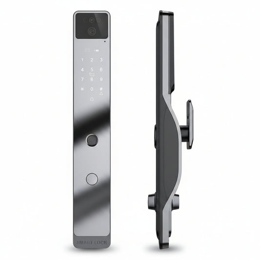 Smart Door Lock 3D Face Recognition Smart Home Door Lock Wifi NFC Digital Electronic Lock Wifi Camera Rfid Card Works ,Long Lasting